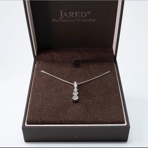 Hearts Desire Necklace 1 ct tw Diamonds 18K W Gold